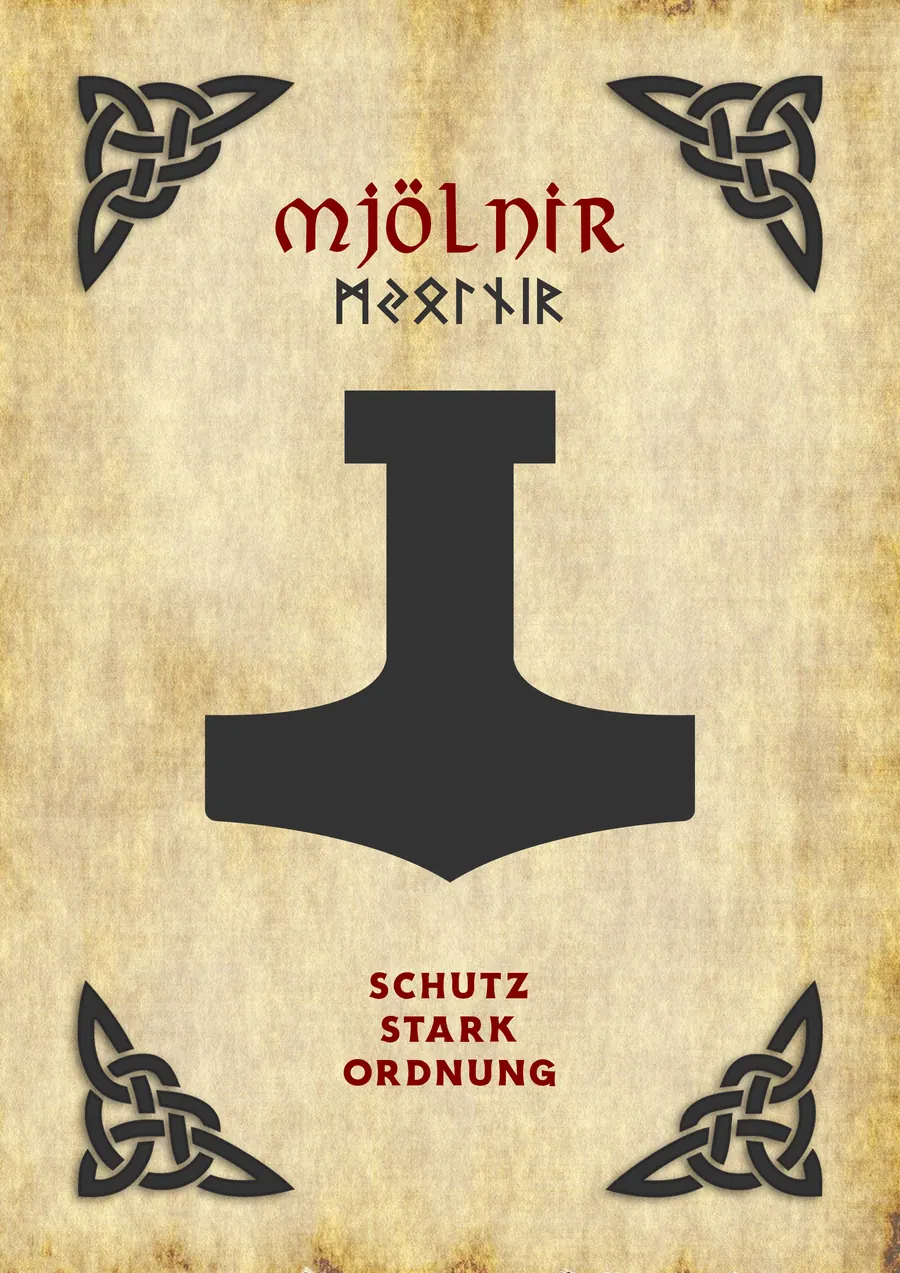 Symbole der Wikinger: Mjölnir