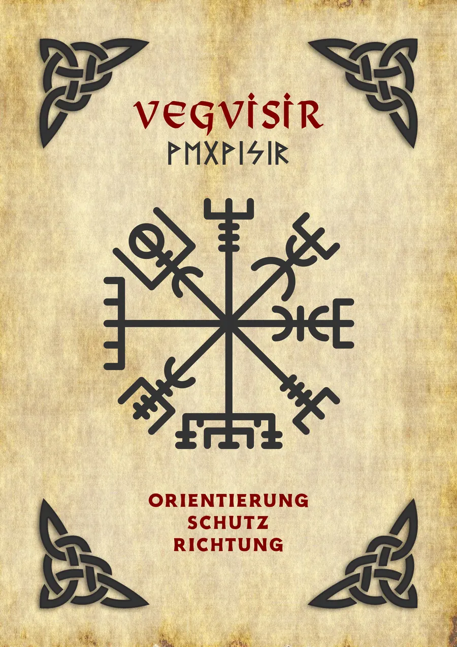 Symbole der Wikinger: Vegvisir