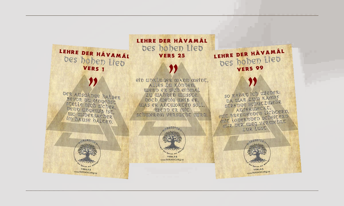 Drei Kundgaben aus der Hávamál