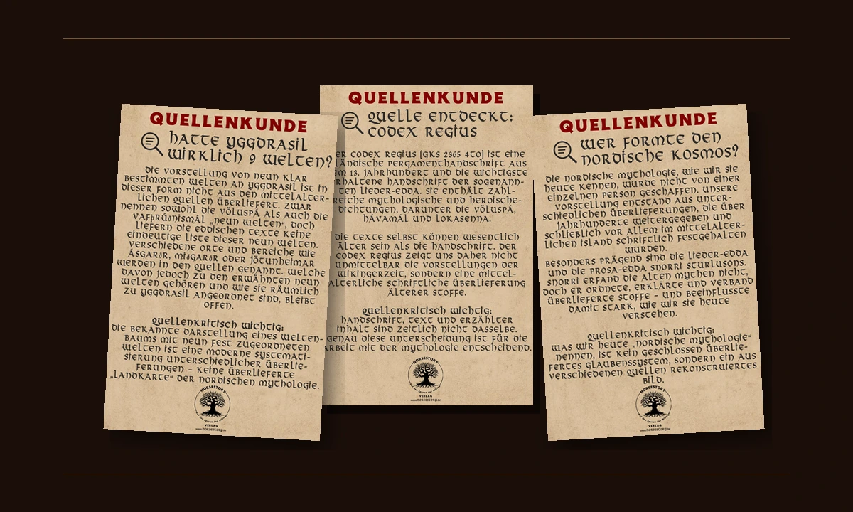 Drei Kundgaben aus der Quellenkunde