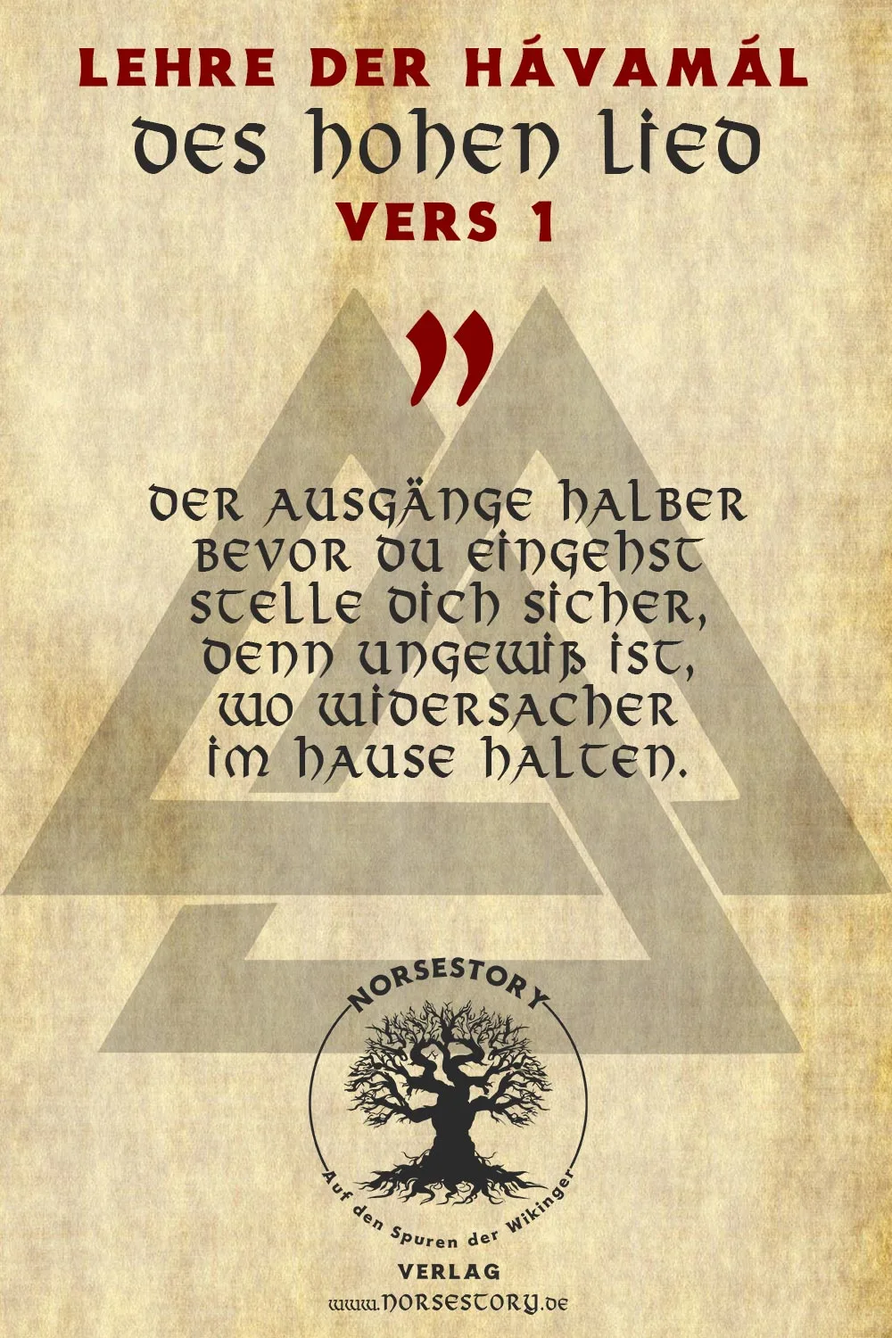 Kundgabe aus der Hávamál
