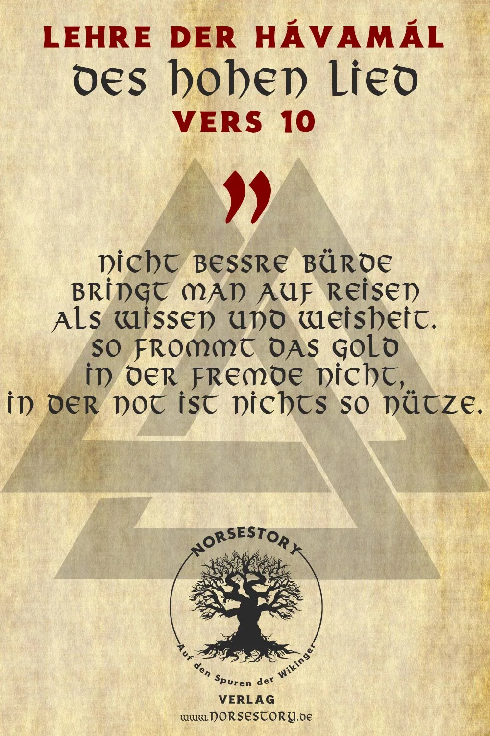 Kundgabe aus der Hávamál