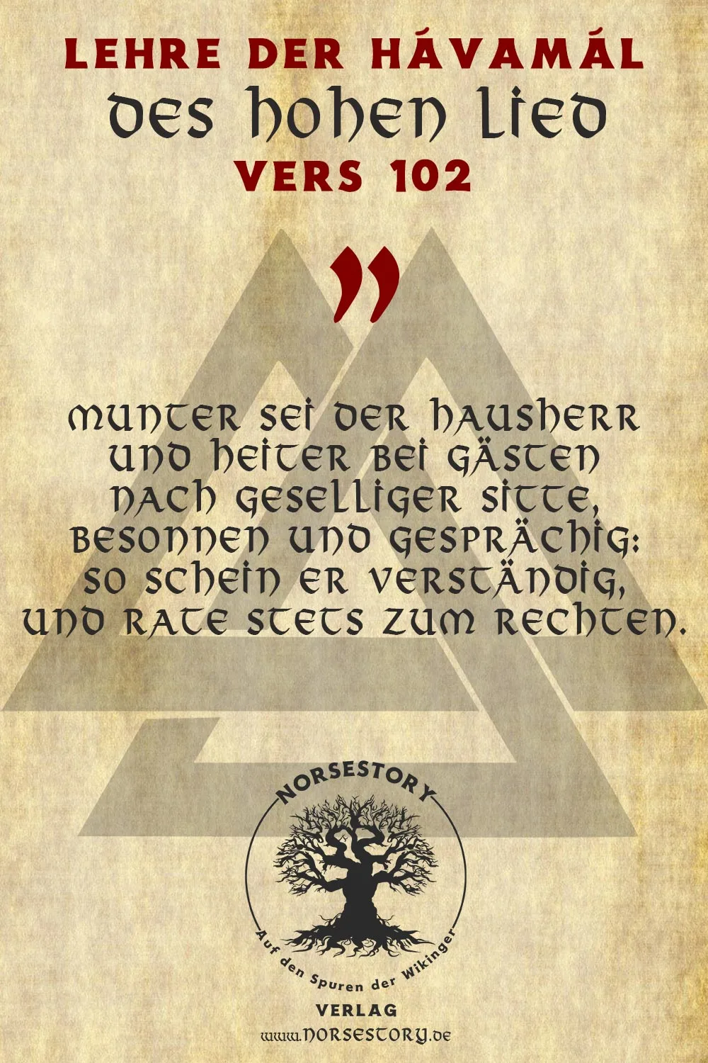 Kundgabe aus der Hávamál
