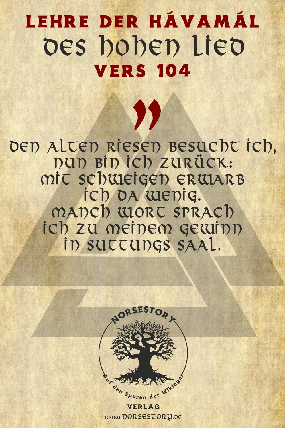 Kundgabe aus der Hávamál