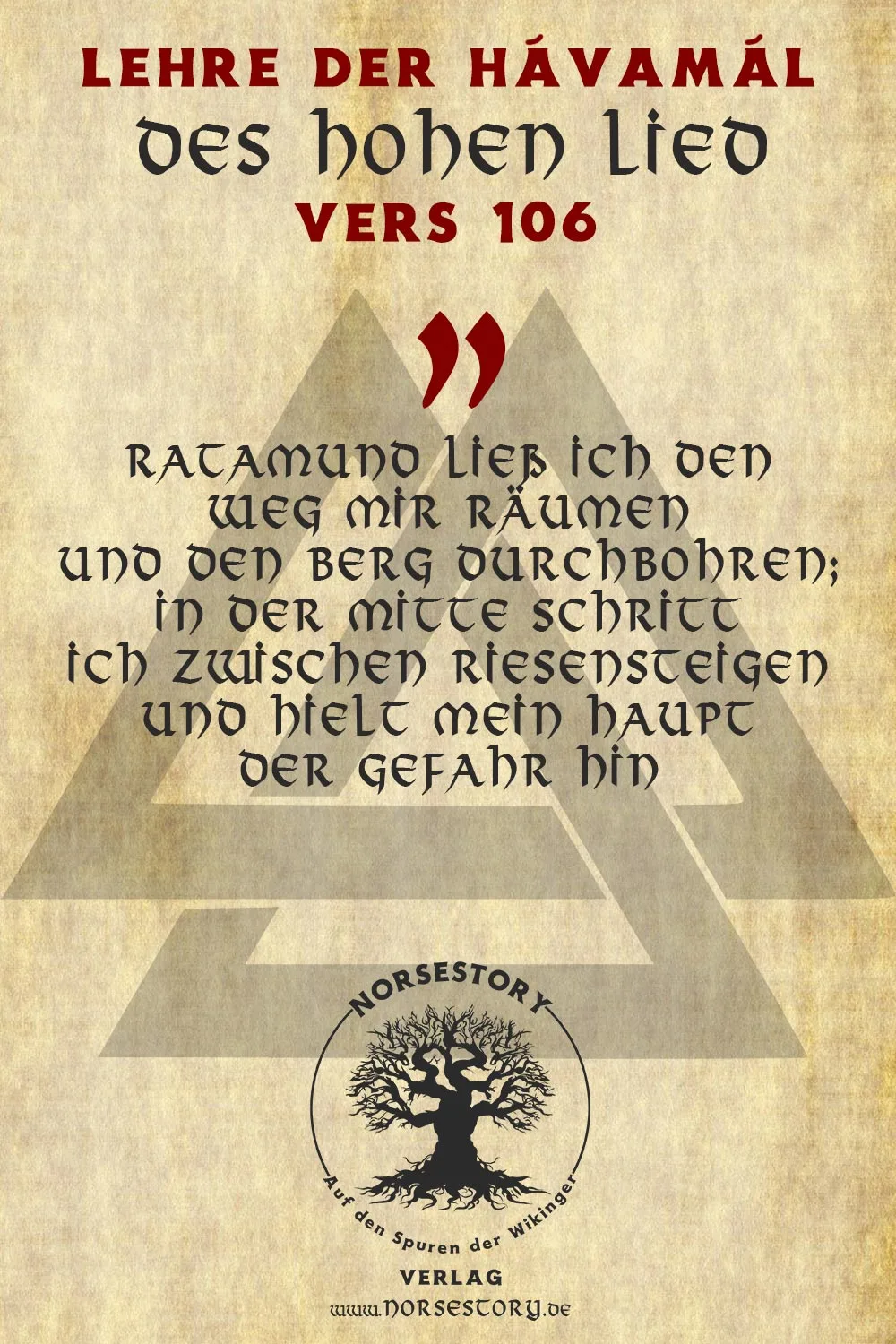 Kundgabe aus der Hávamál