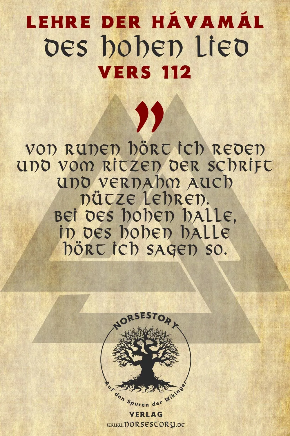 Kundgabe aus der Hávamál