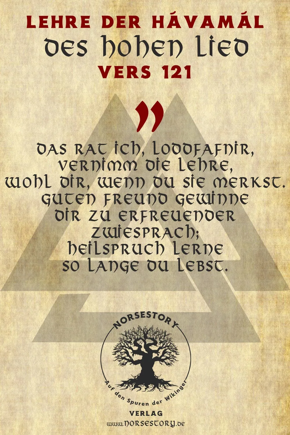 Kundgabe aus der Hávamál