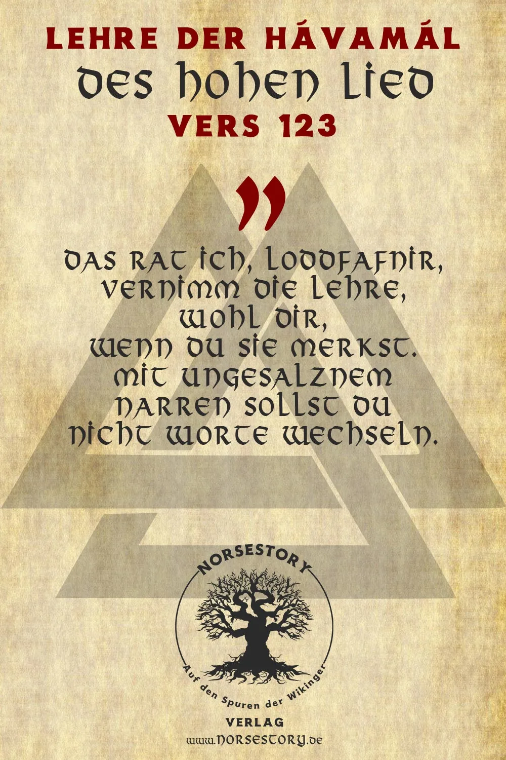 Kundgabe aus der Hávamál