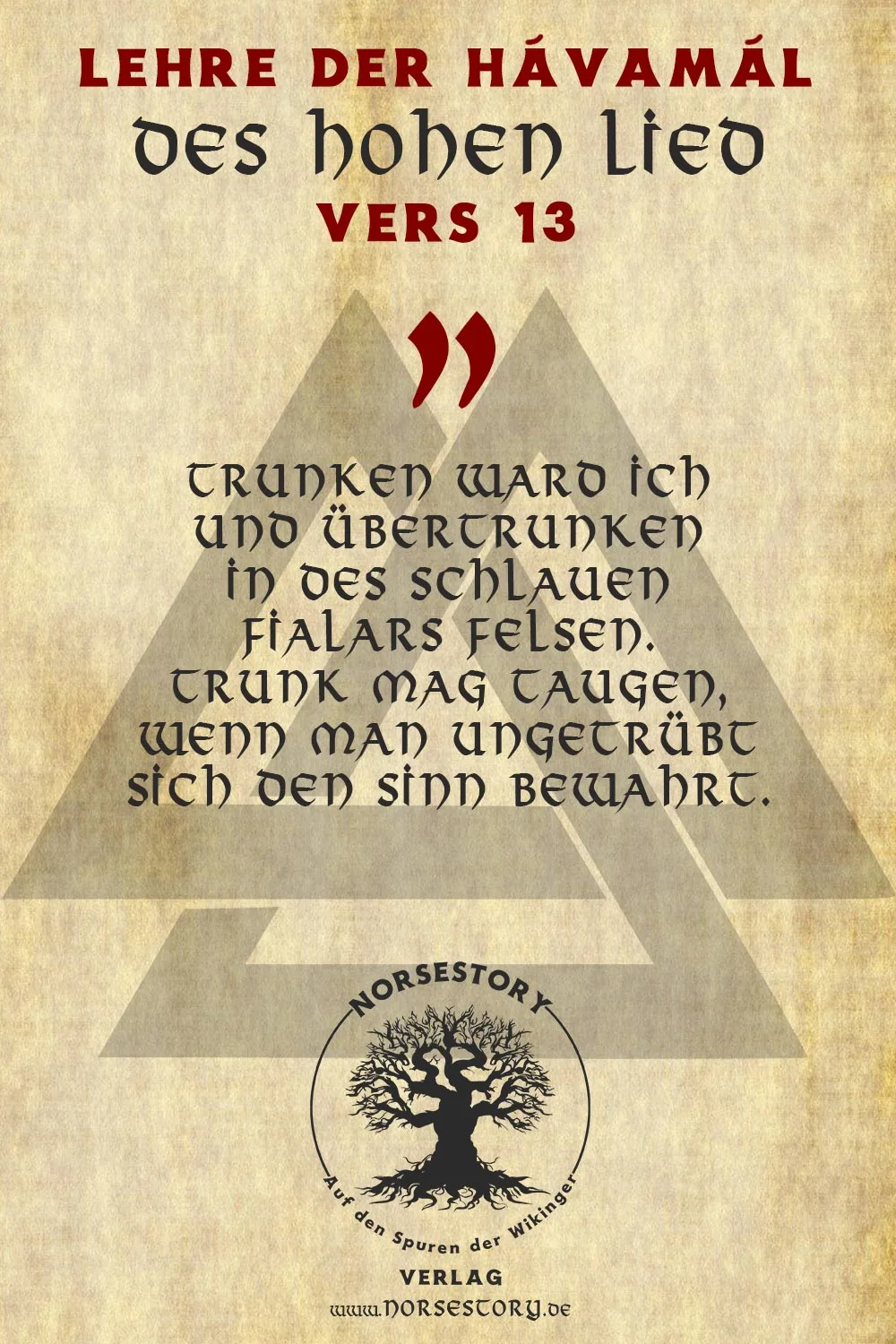 Kundgabe aus der Hávamál