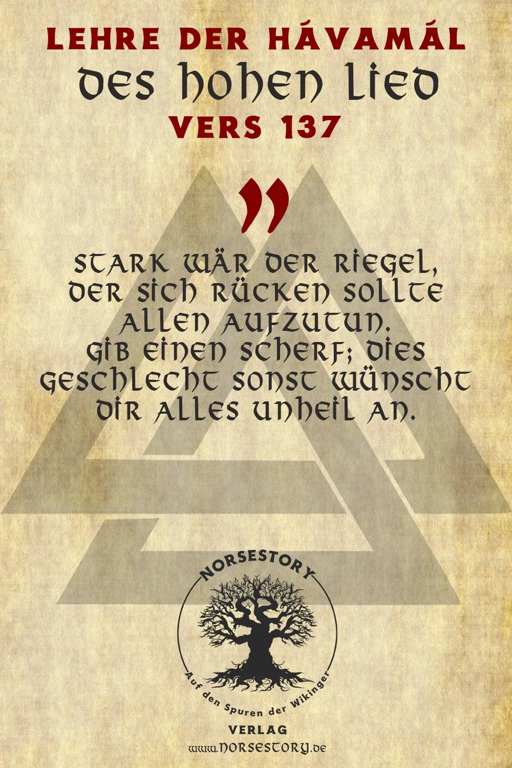 Kundgabe aus der Hávamál