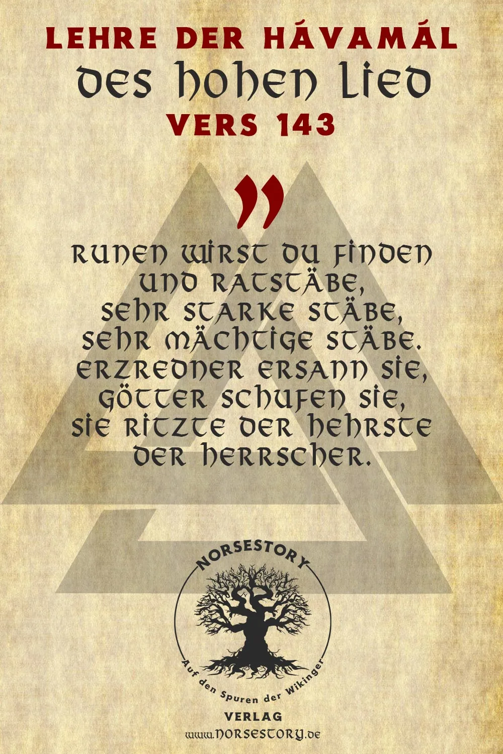 Kundgabe aus der Hávamál
