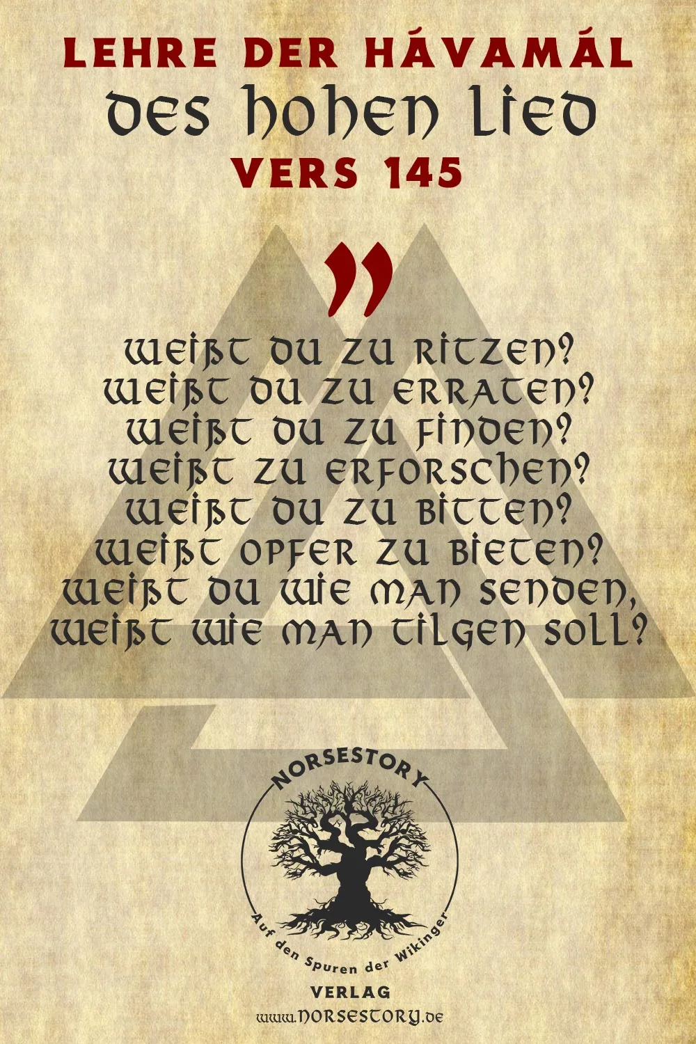 Kundgabe aus der Hávamál