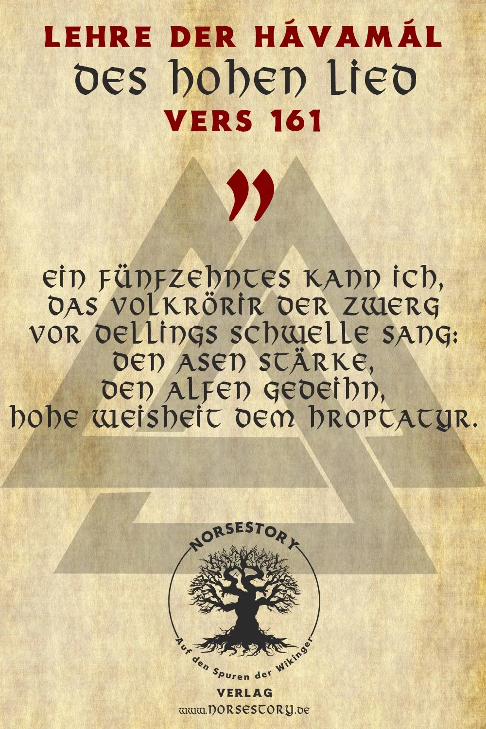 Kundgabe aus der Hávamál