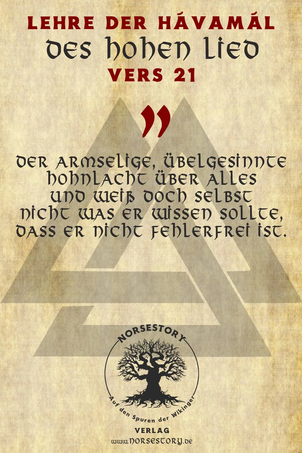 Kundgabe aus der Hávamál