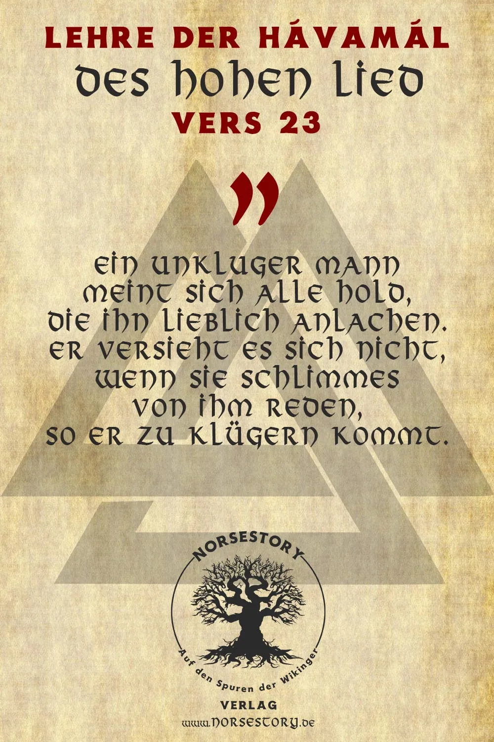 Kundgabe aus der Hávamál