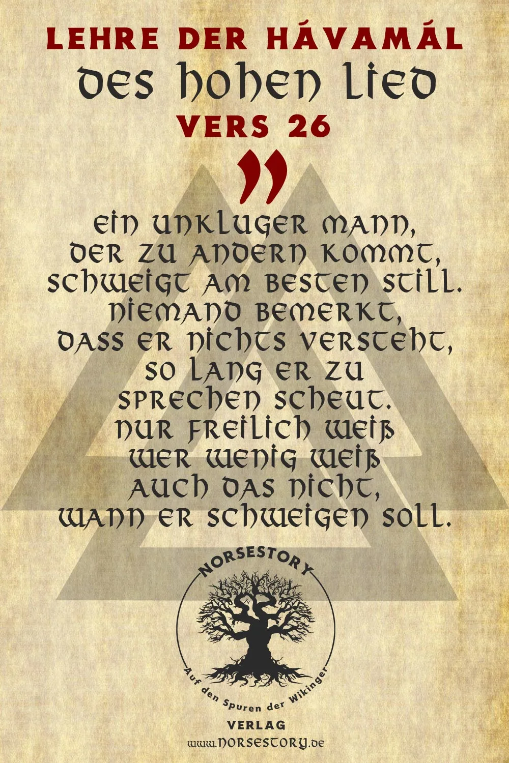 Kundgabe aus der Hávamál