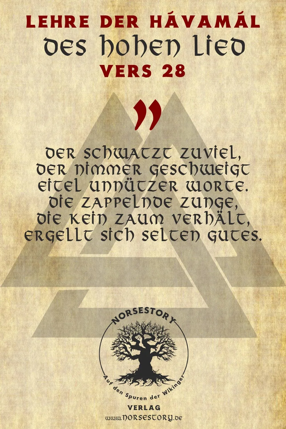 Kundgabe aus der Hávamál