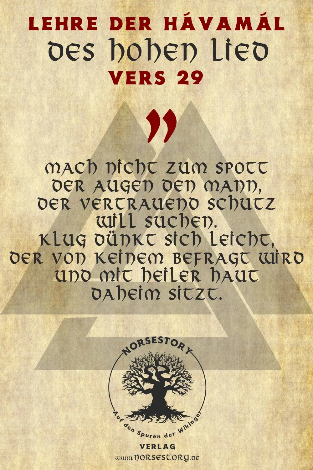 Kundgabe aus der Hávamál