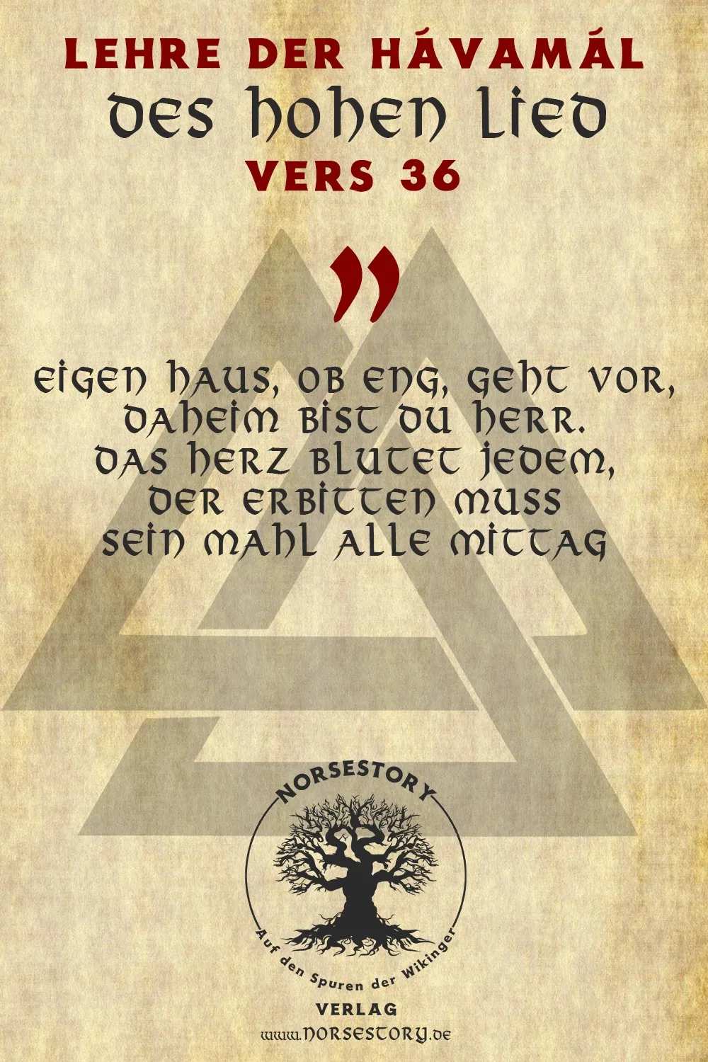Kundgabe aus der Hávamál
