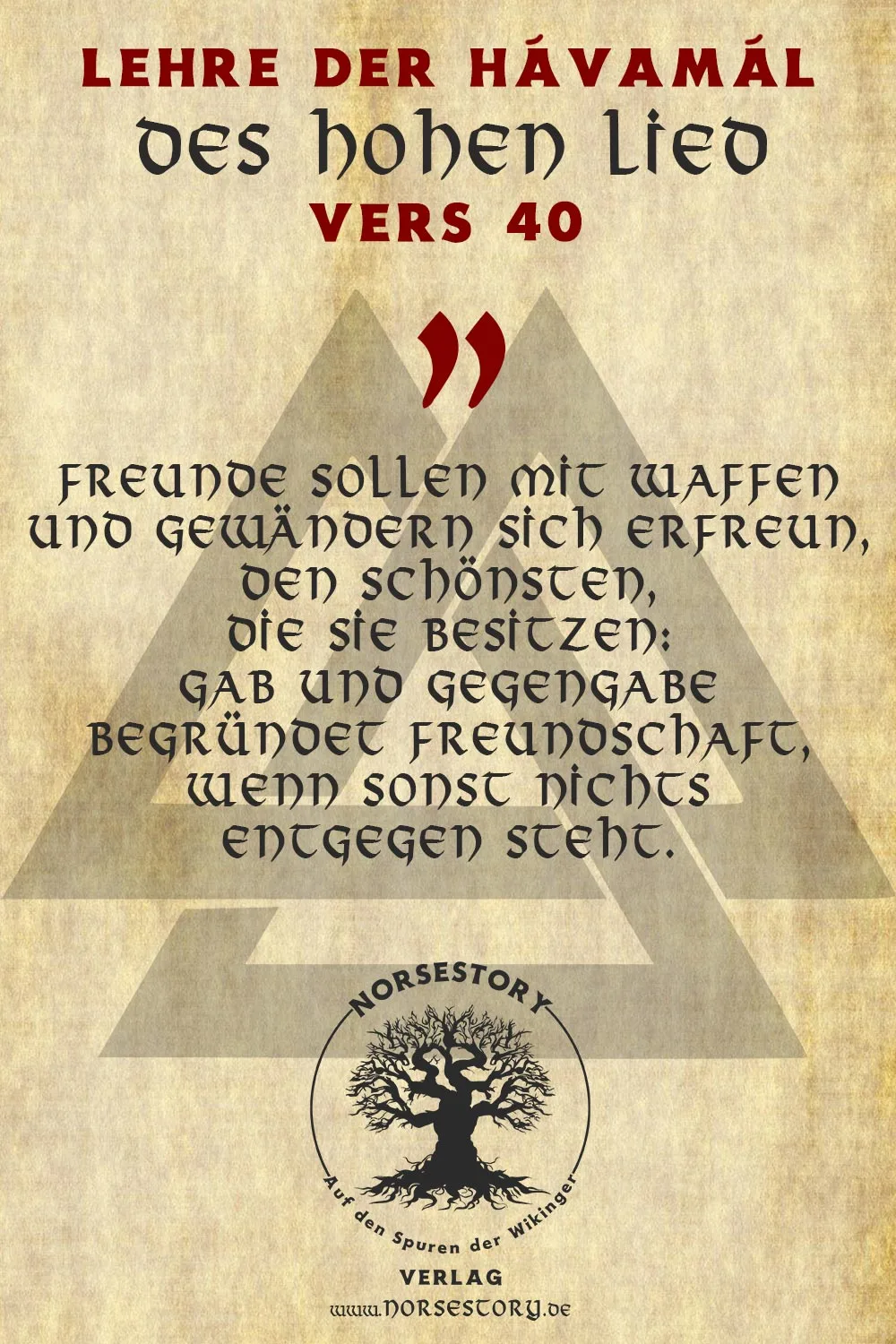 Kundgabe aus der Hávamál