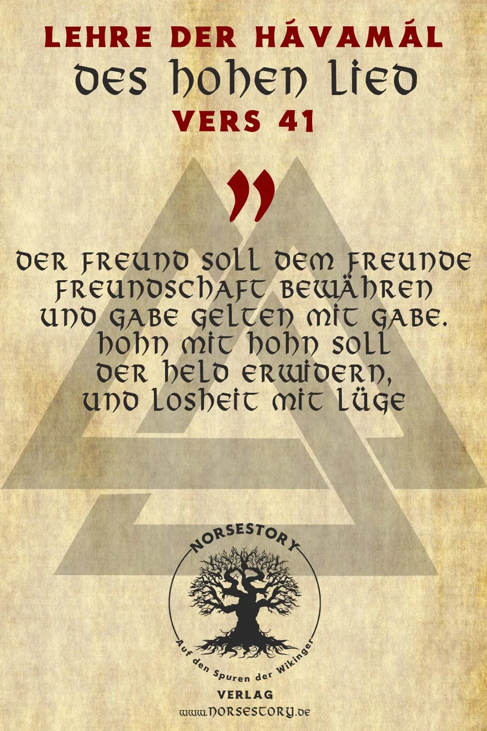 Kundgabe aus der Hávamál