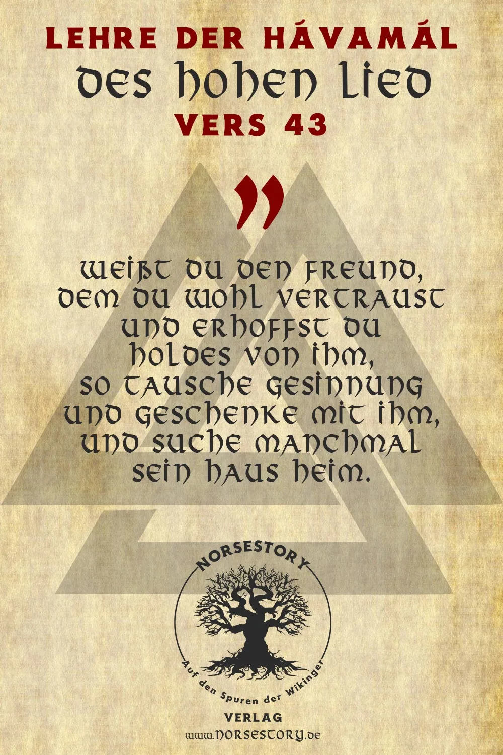 Kundgabe aus der Hávamál