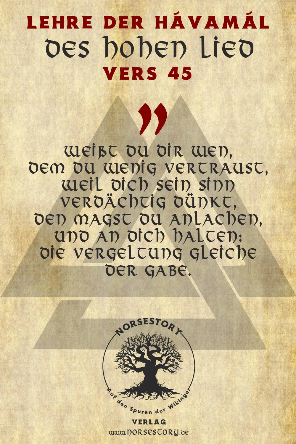 Kundgabe aus der Hávamál