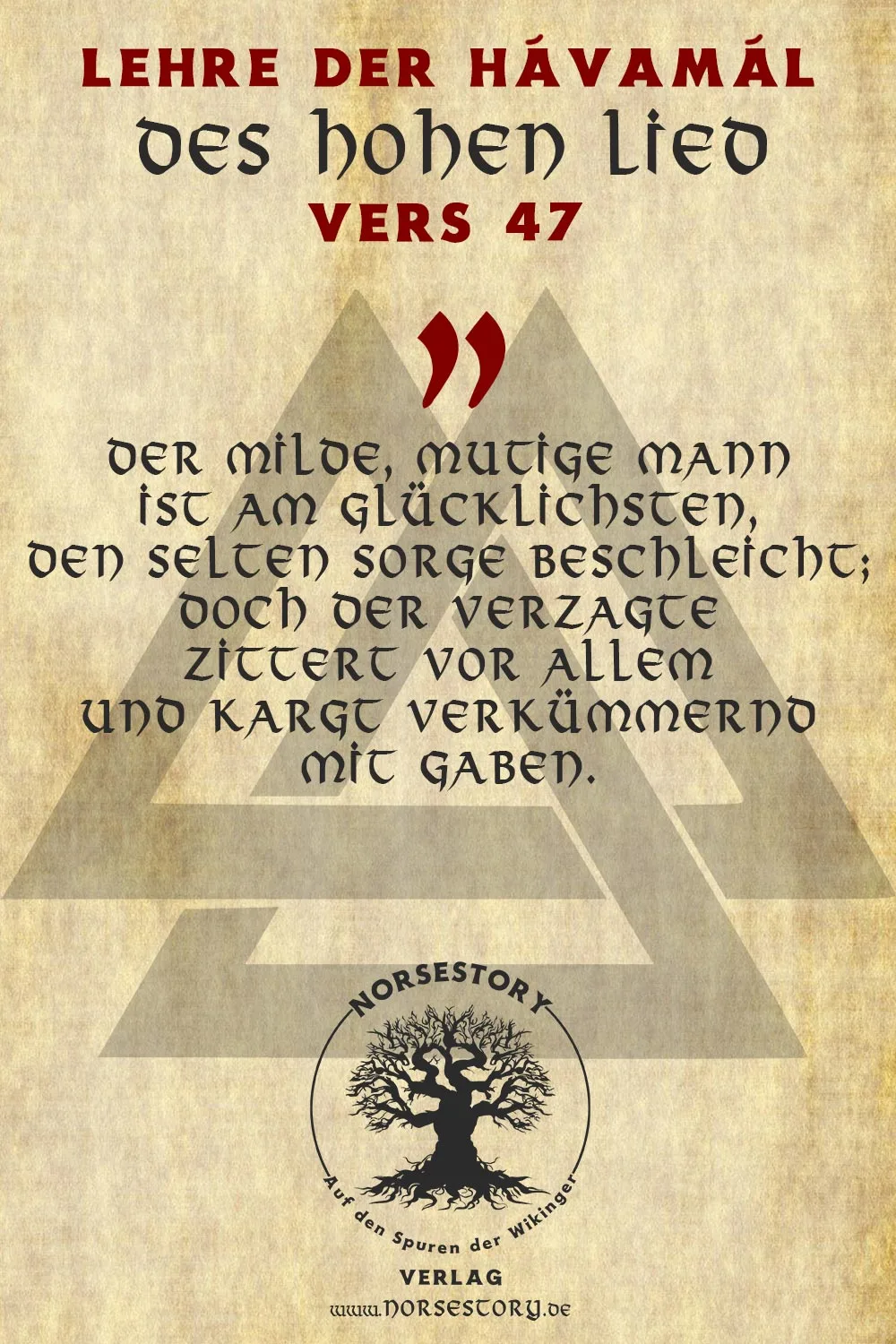 Kundgabe aus der Hávamál