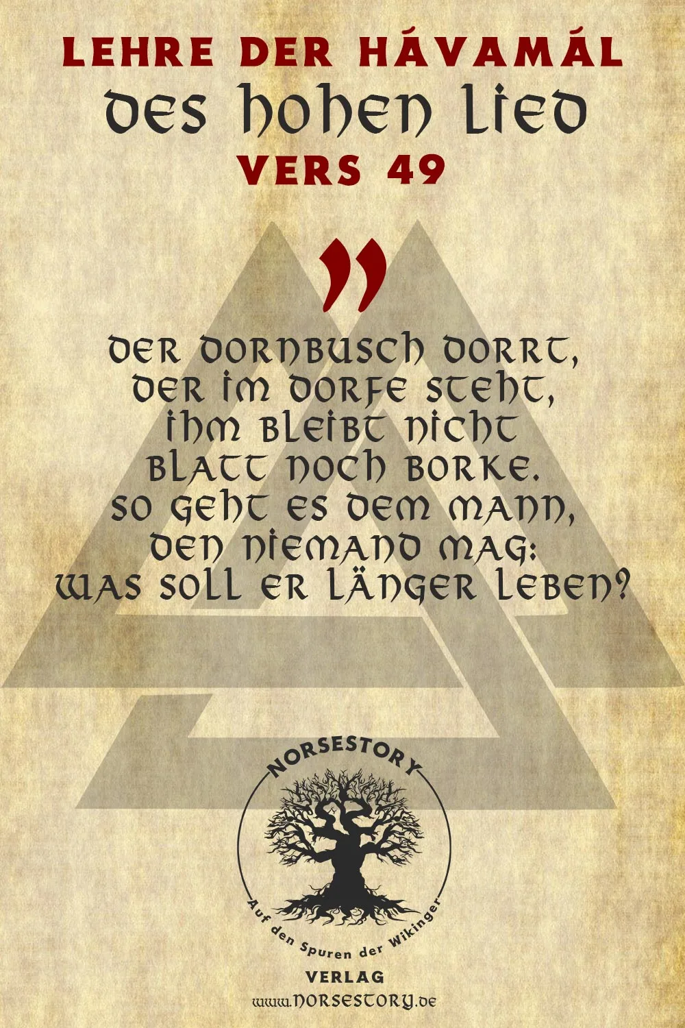 Kundgabe aus der Hávamál