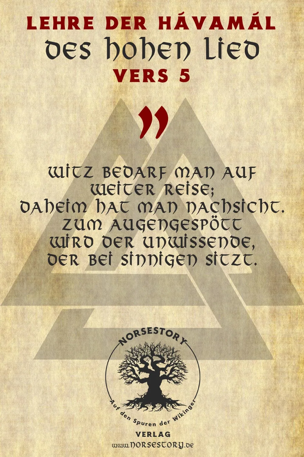 Kundgabe aus der Hávamál