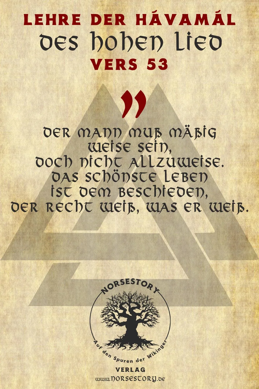 Kundgabe aus der Hávamál