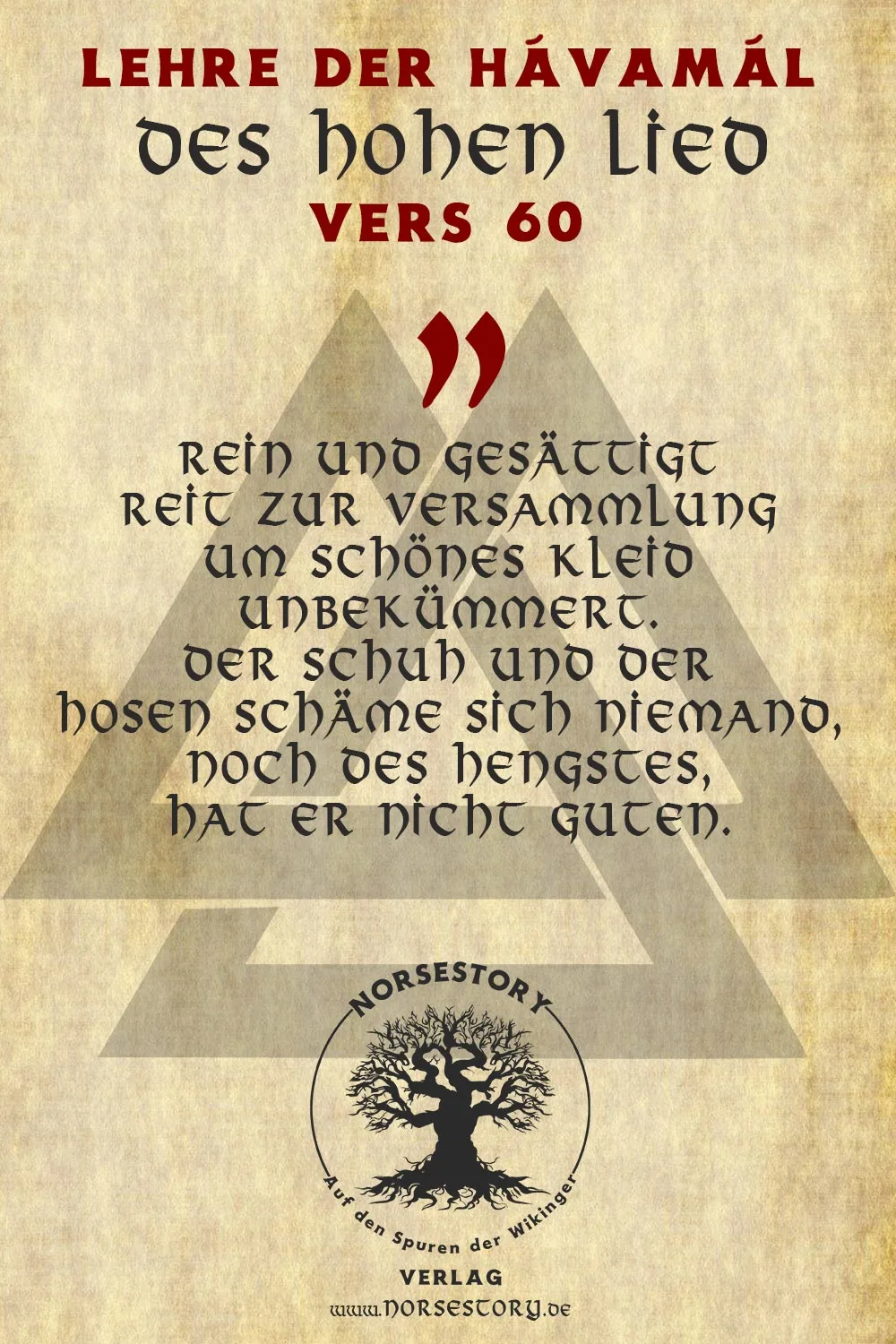 Kundgabe aus der Hávamál