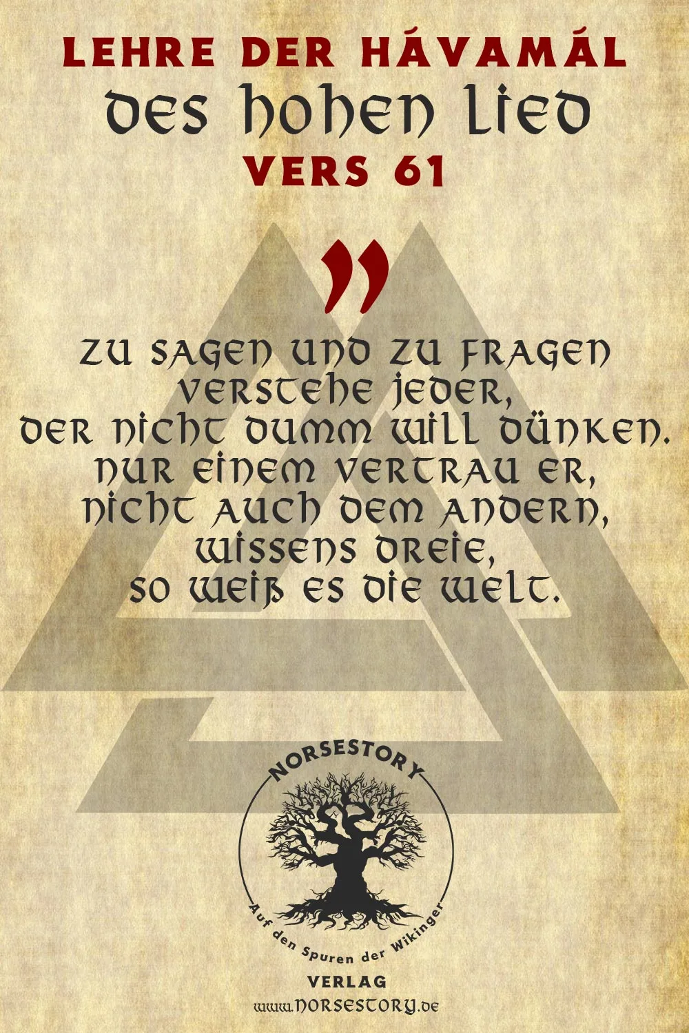 Kundgabe aus der Hávamál