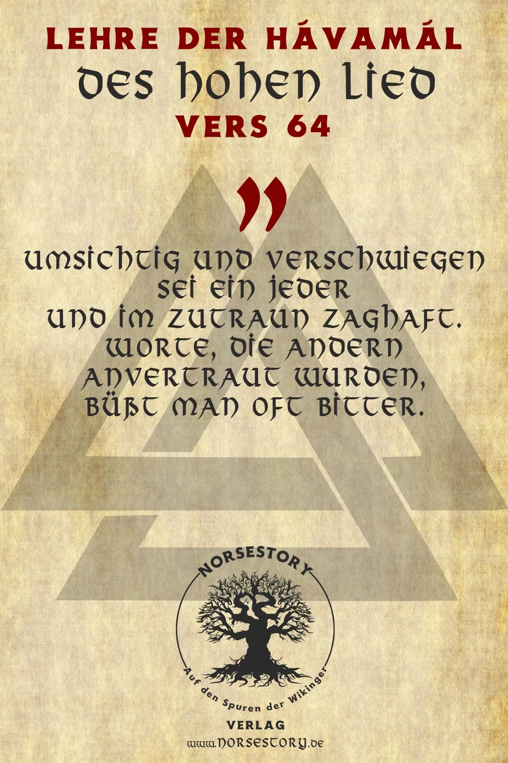 Kundgabe aus der Hávamál
