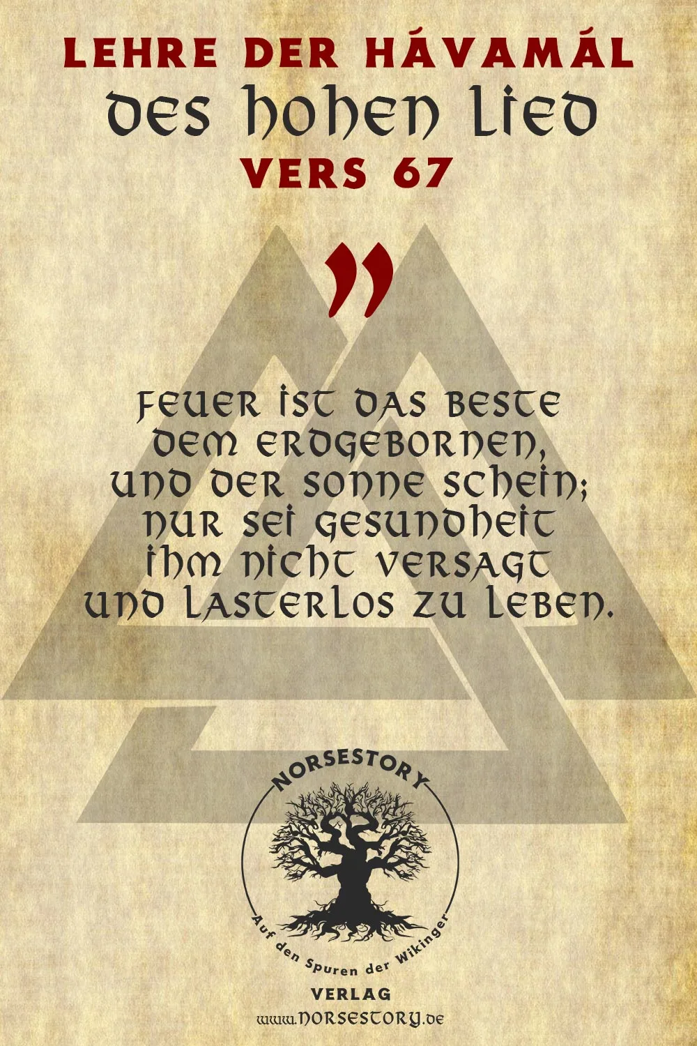 Kundgabe aus der Hávamál