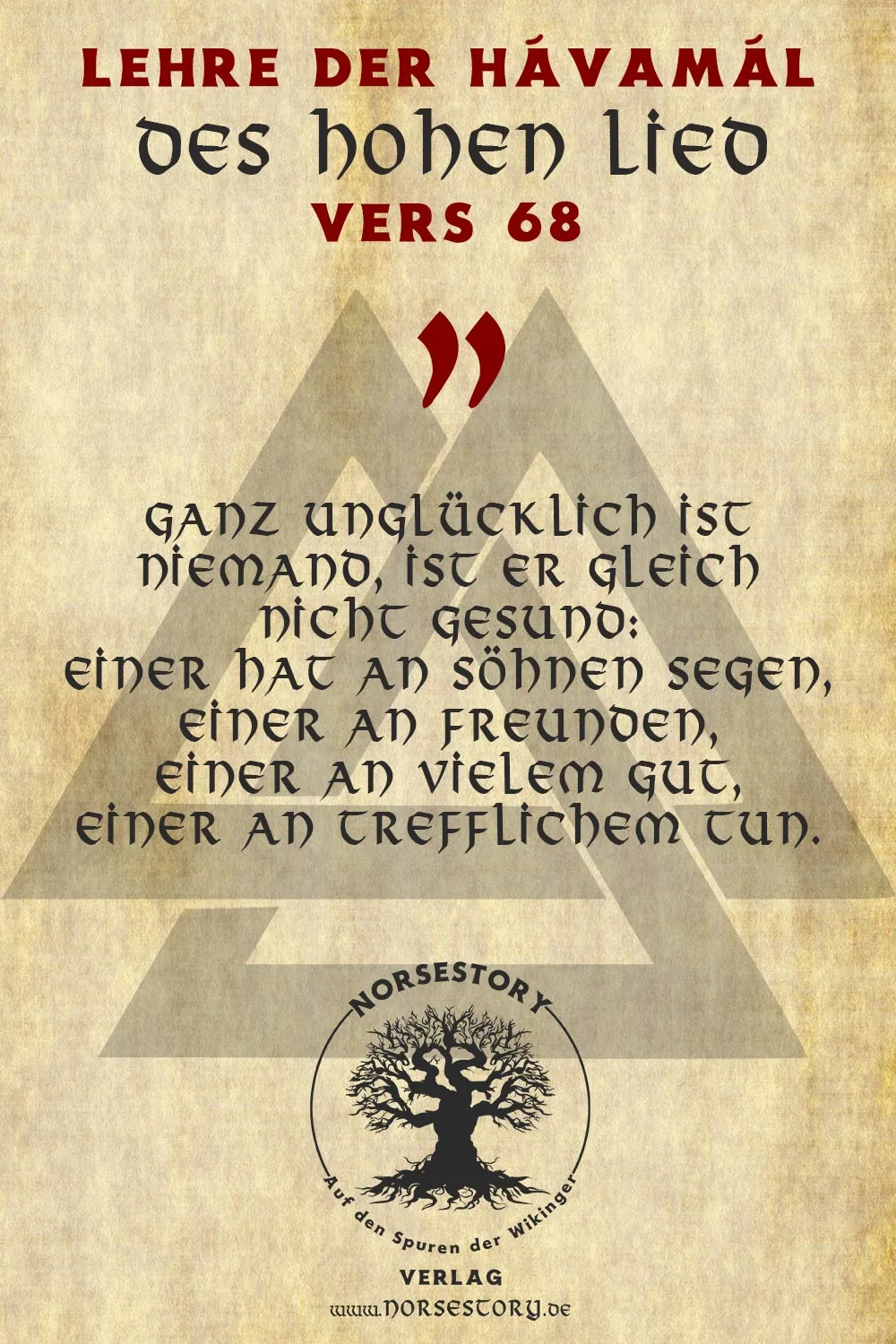 Kundgabe aus der Hávamál