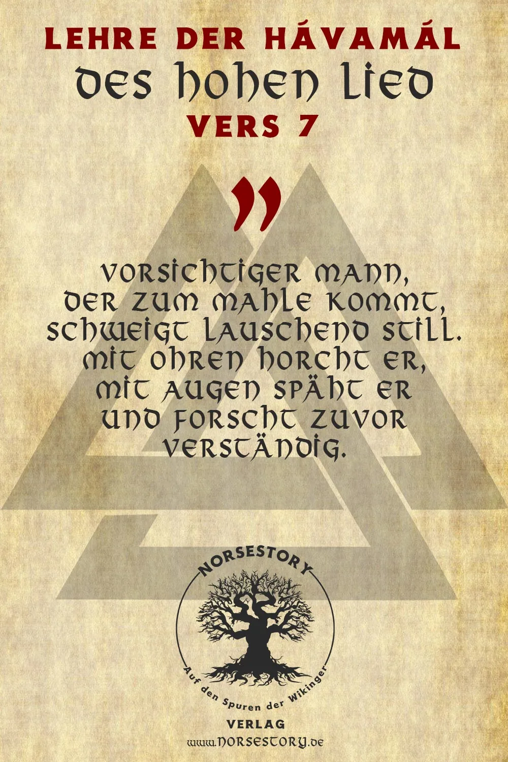 Kundgabe aus der Hávamál