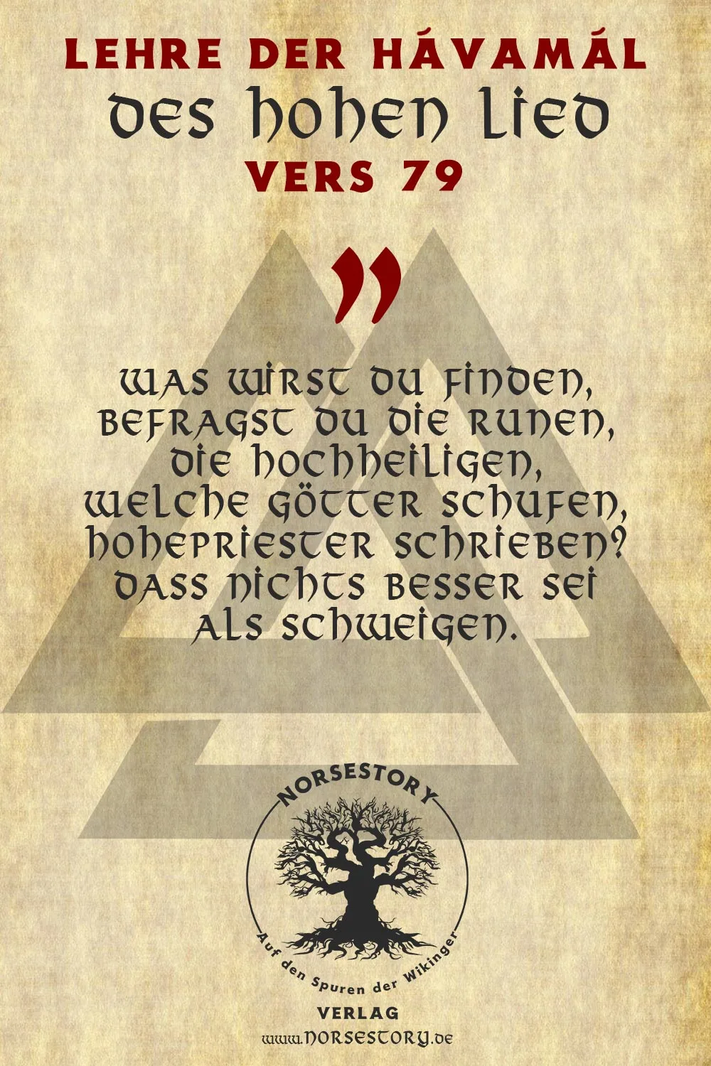 Kundgabe aus der Hávamál