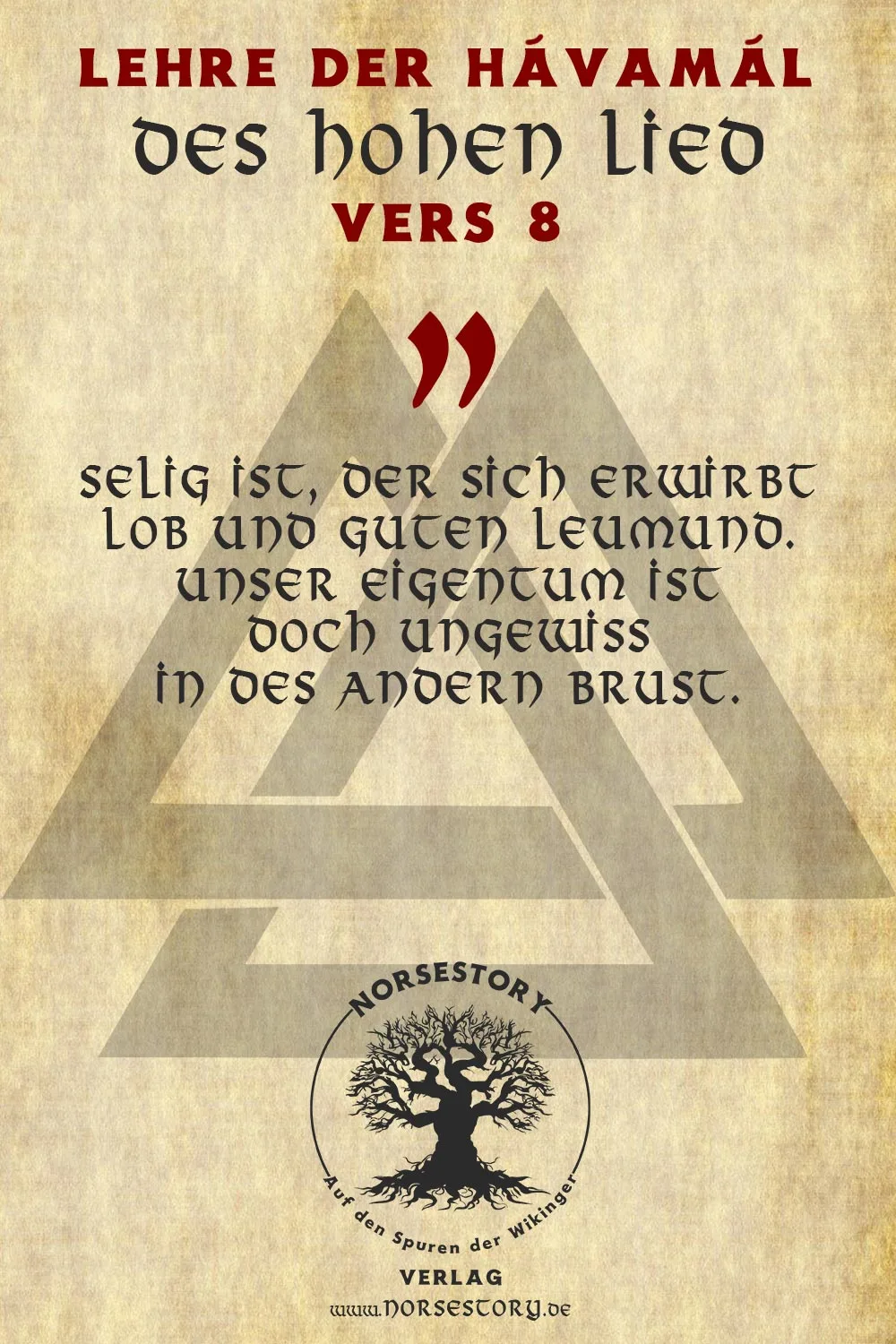 Kundgabe aus der Hávamál