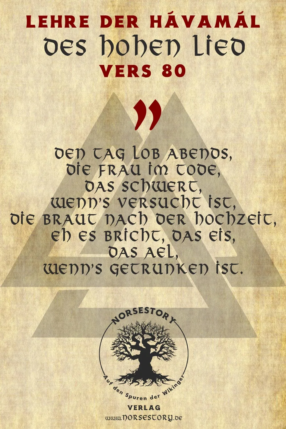 Kundgabe aus der Hávamál