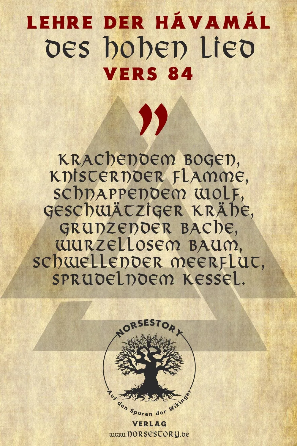 Kundgabe aus der Hávamál