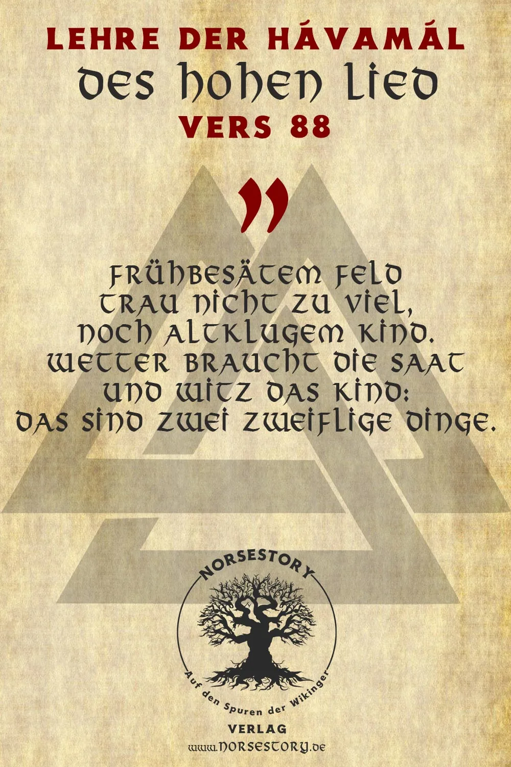 Kundgabe aus der Hávamál