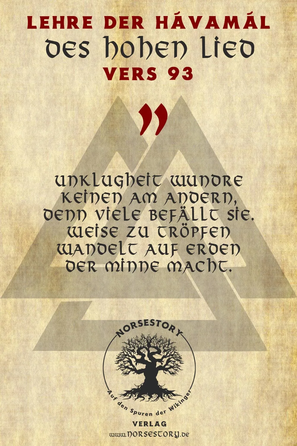 Kundgabe aus der Hávamál