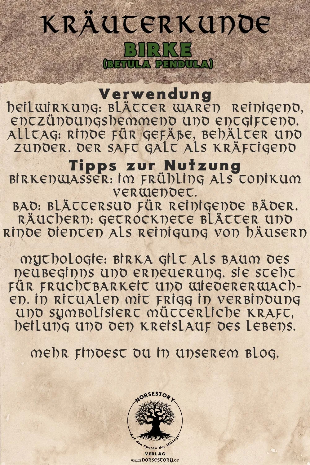 Kundgabe aus der Kräuterkunde