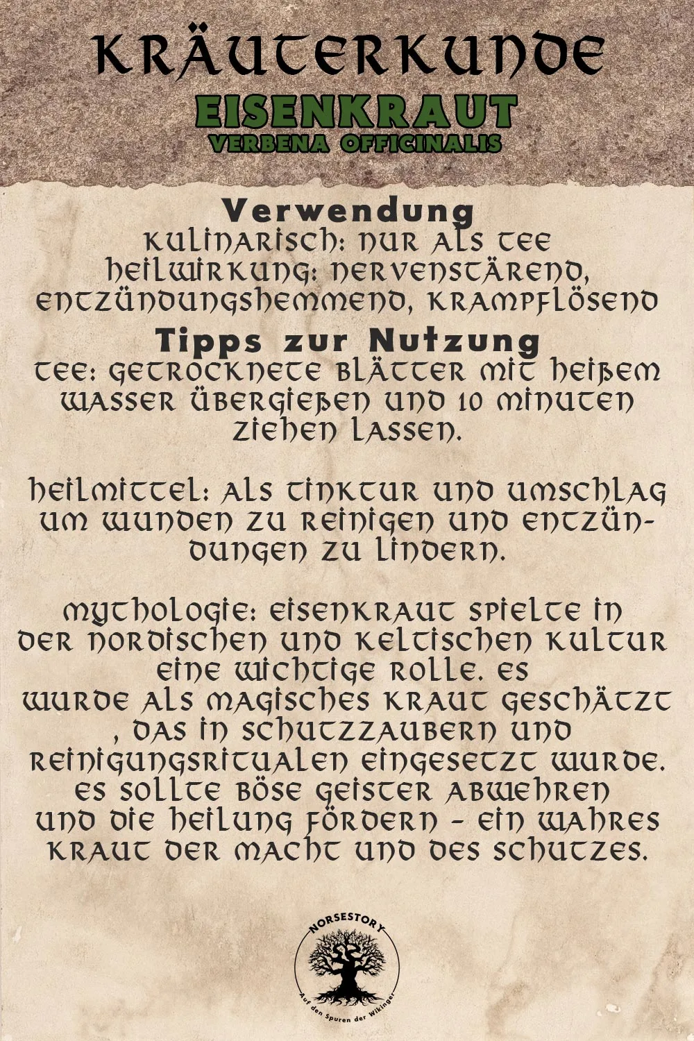 Kundgabe aus der Kräuterkunde
