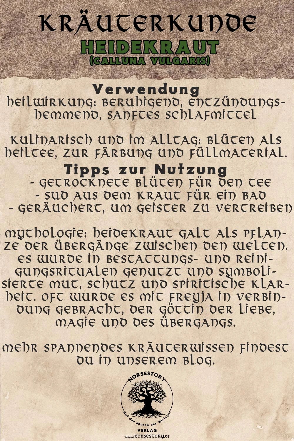Kundgabe aus der Kräuterkunde
