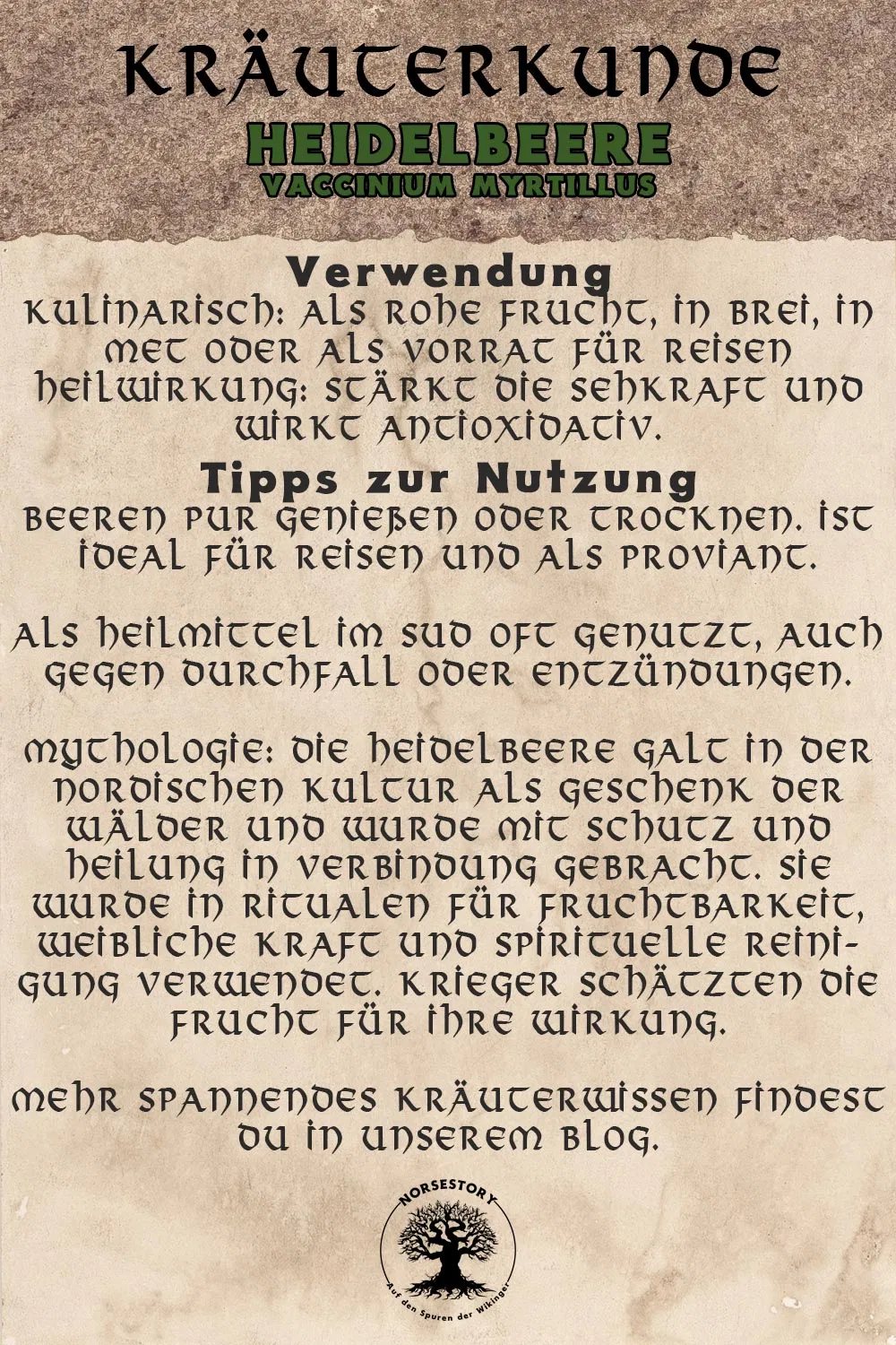 Kundgabe aus der Kräuterkunde