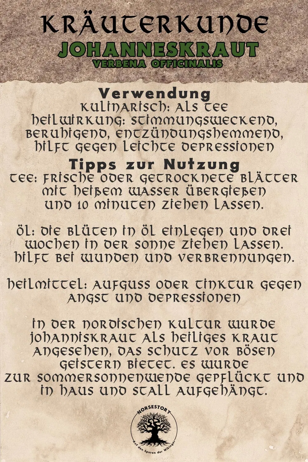 Kundgabe aus der Kräuterkunde