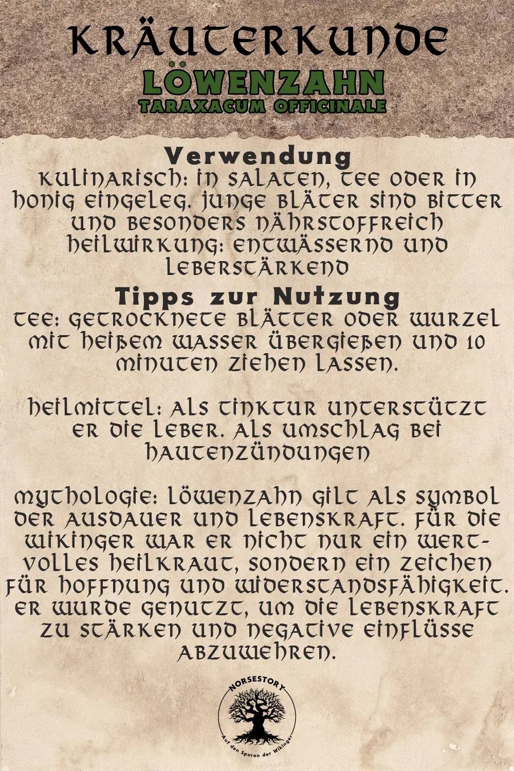 Kundgabe aus der Kräuterkunde