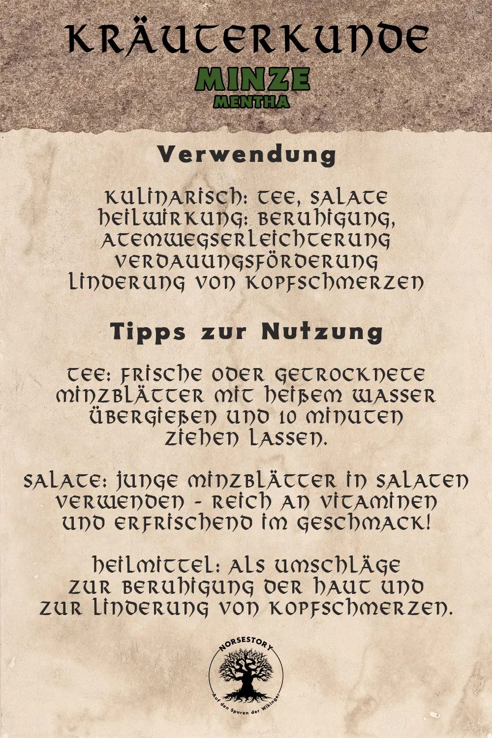 Kundgabe aus der Kräuterkunde